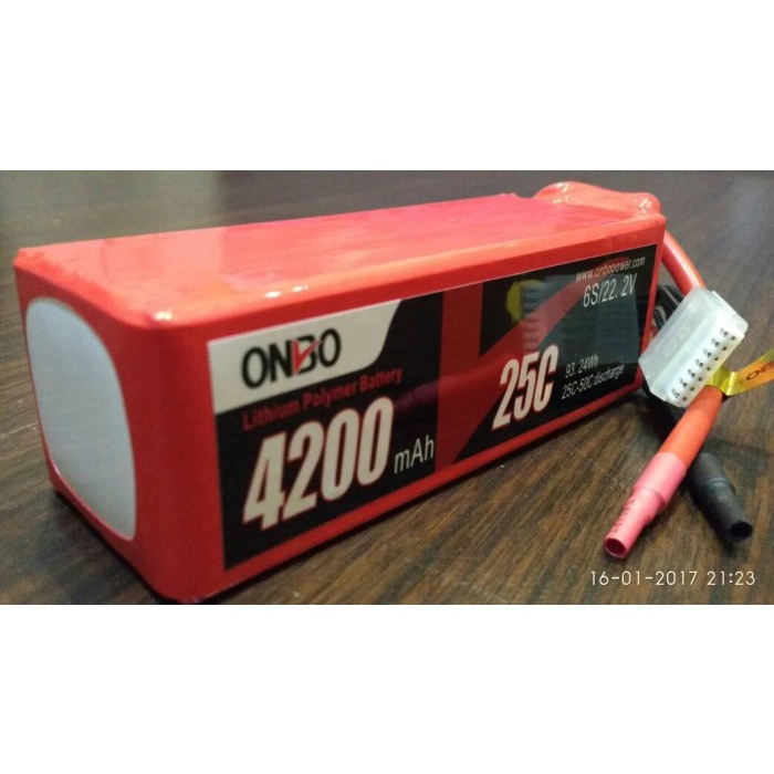 Lipo Battery 6s 22.2v 4200mah 25-50c Onbo Nano Power