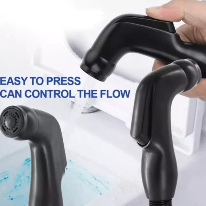 *****] Kepala Jet Shower Toilet Hitam | Bidet Shower Head