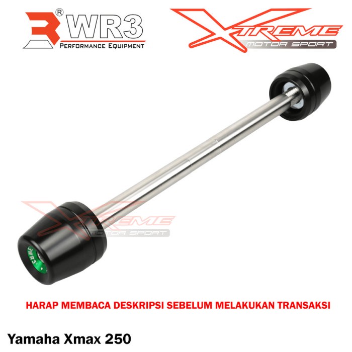 Jalu As Roda Depan WR3 XMAX Axle Slider Fork Slider