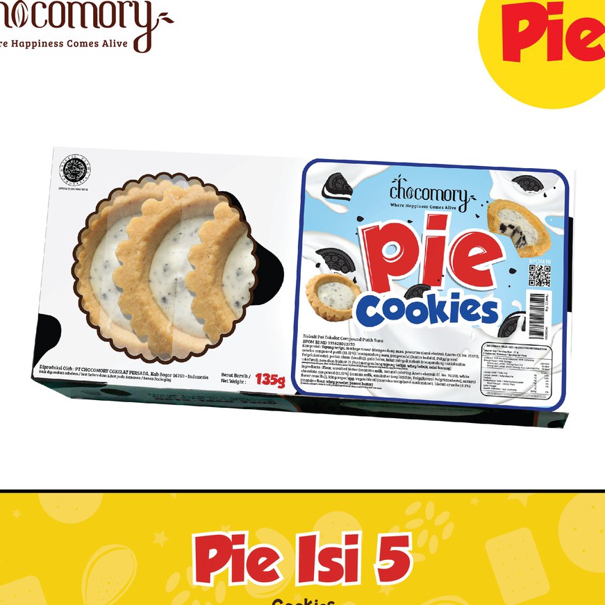 

[X☎J S] Chocomory Cookies n Cream Pie isi 5 135g -terviral✮