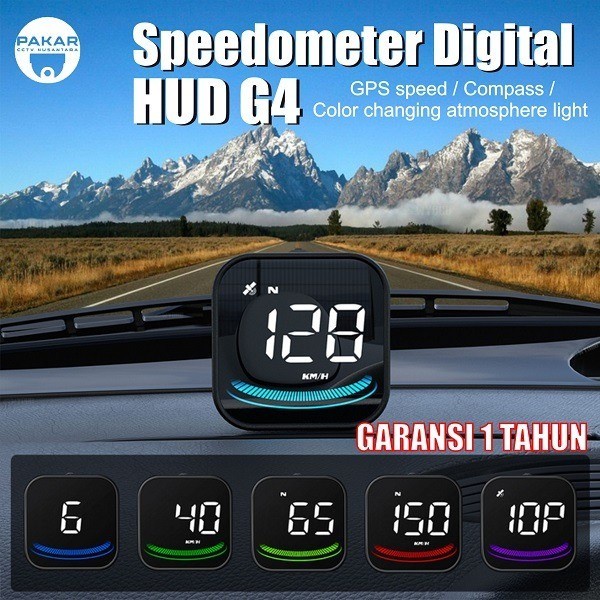 SPEDOMETER DIGITAL / SPEDO HUD G4 / SPEED ALARM MOBIL / COMPASS