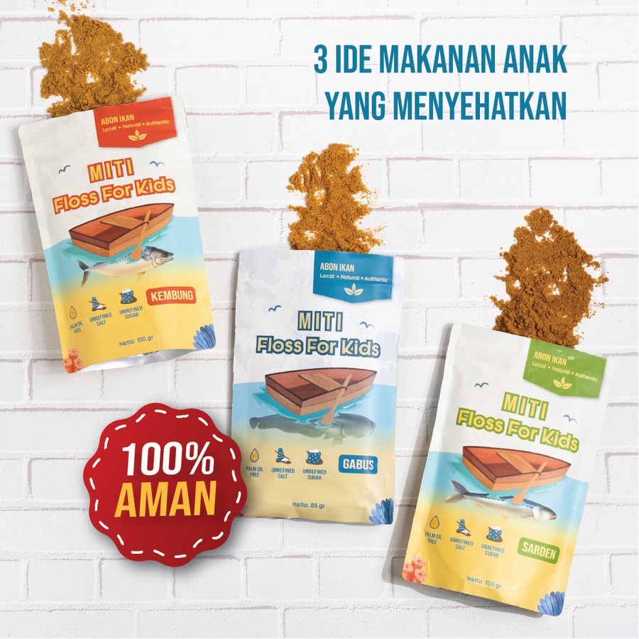 

Ti Floss Abon Ikan Gabus Abon Ikan Kembung Abon Ikan Sarden Natural Ala