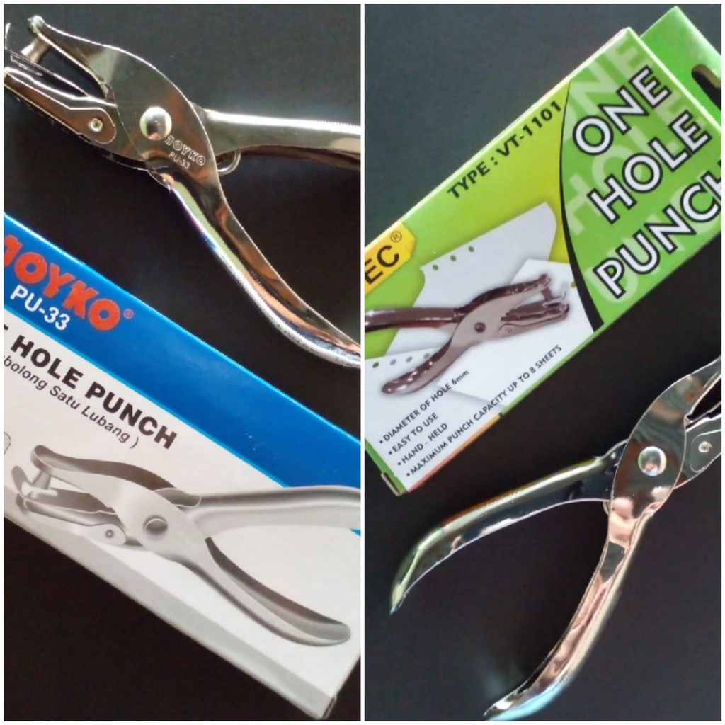 

ONE HOLE PUNCH / PELUBANG KERTAS 1 LUBANG / PERFORATOR / PEMBOLONG KERTAS