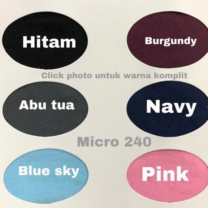 Aksesoris Multi Kain micro microtex lebar 2.4 meter harga roll an Good 258