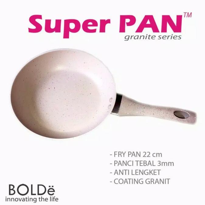 SUPER PAN BOLDE GRANITE Series|Fry Pan 22Cm| SUPERPAN
