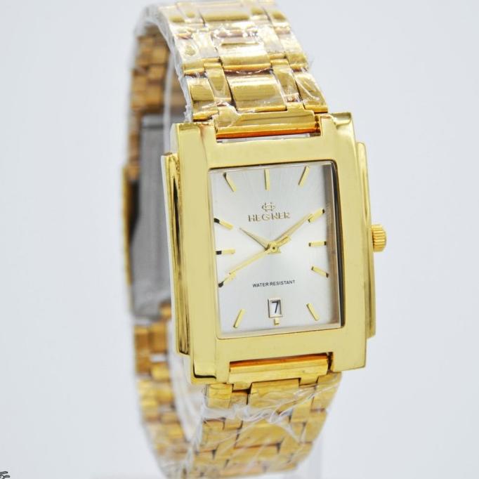 Jam Tangan Pria Hegner 1598 Kombi Gold Original