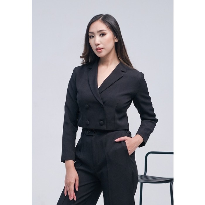 Kichi Batik Blazer Crop Della