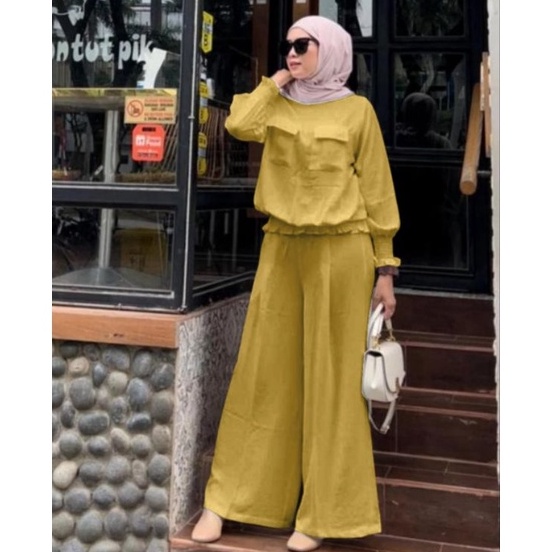Ready Stock SHOFIA SET CELANA / SETELAN CELANA WANITA / SETELAN FASHION 2022 / SETELAN MUSLIM / SETE