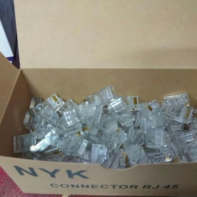 JualNYK Connector RJ45 CAT5 isi 100pcs - NYK RJ45 CAT5 UTP€