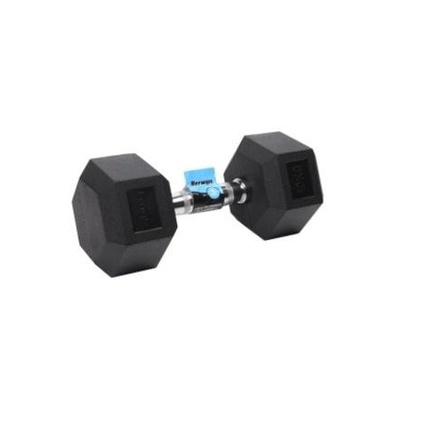 Barbel Karet Dumbbell | Berwyn Barbel Karet Hexagonal 10 Kg