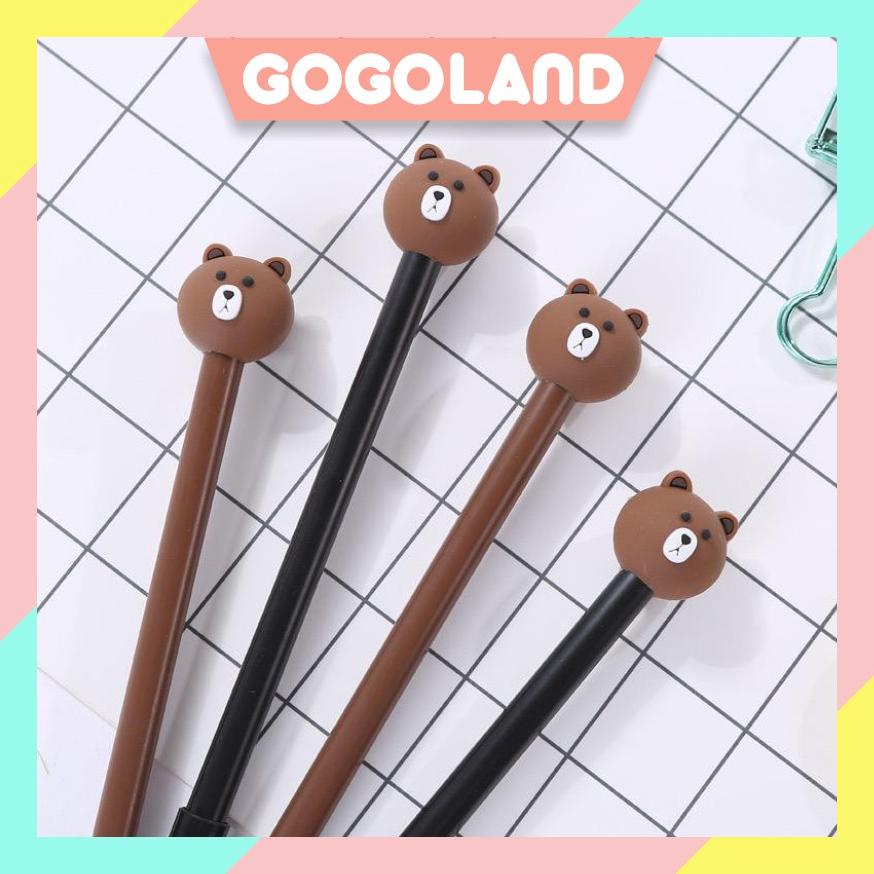 

Terlaris Gogoland Pulpen Karakter Lucu Model Beruang Cute Tinta Gel Black Pena R077