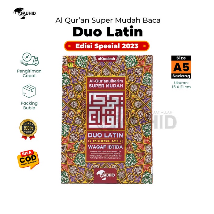 

PR0M0 Al Quran Duo Latin Terjemahan Waqaf Ibtida Tajwid Warna Al Madrasah A5