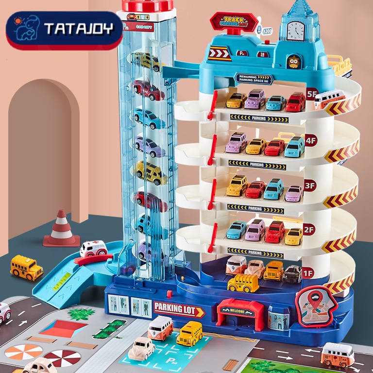 LANGSUNG ATC TATAJOY Mainan Parking Lot mainan parkir mobil mainan mobil murah  Parkir Mobil Dengan 