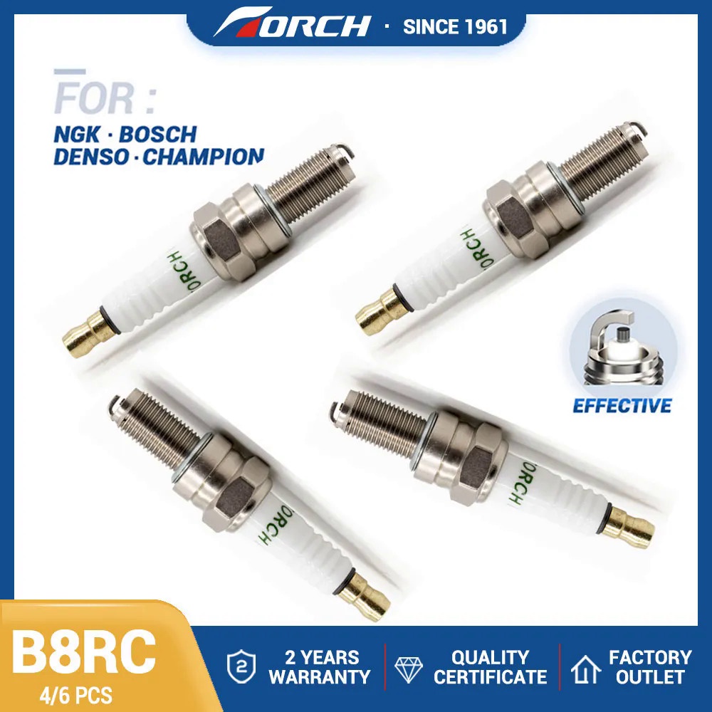 ❤4-6PCS Candles Replace for Denso U24ESR-NB YAMAHA 94703-00330 BMW 12-12-7-653-439 Motorcycle Ordina
