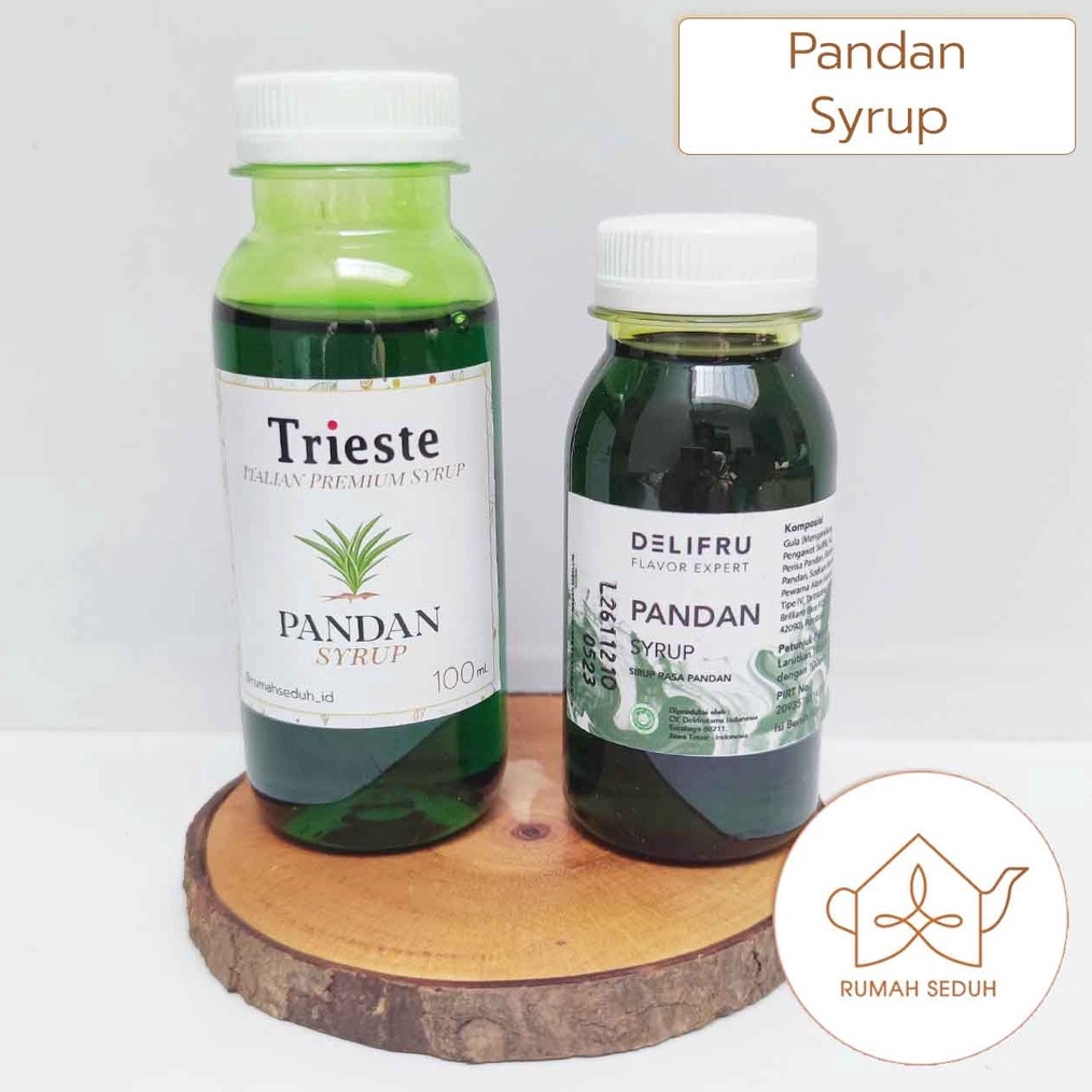 

HOT 10.10 100 mL Sirup Pandan merk Trieste - Pandan Italian Premium Syrup Delifru Suji