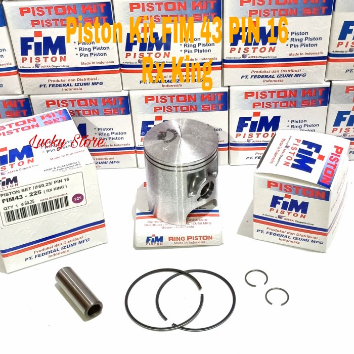 Piston Kit Fim 43 Rx King Original Fim,Os 150-175-200-225-250-300 $12