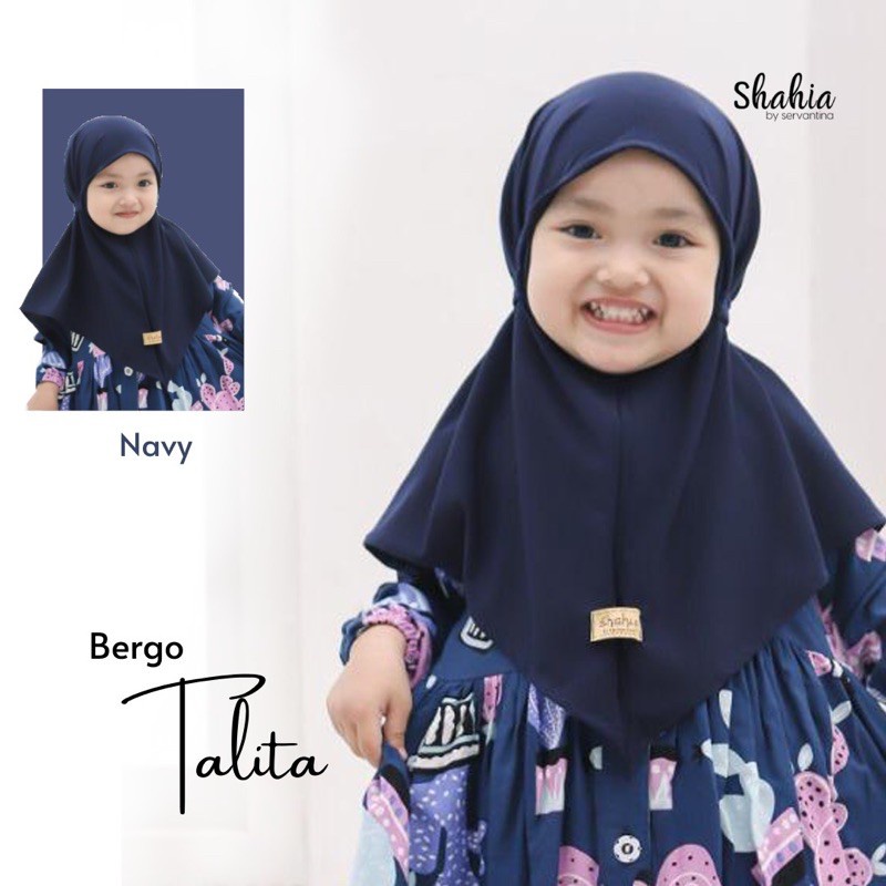 BERGO ANAK JERSEY BERGO MARYAM ANAK KHIMAR INSTANT ANAK DIAMOND KHIMAR TALI PREMIUM QUALITY-BERGO ANAK NAVY