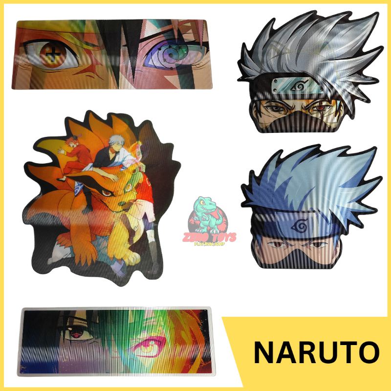 Stiker 3D Motion Lenticular Naruto