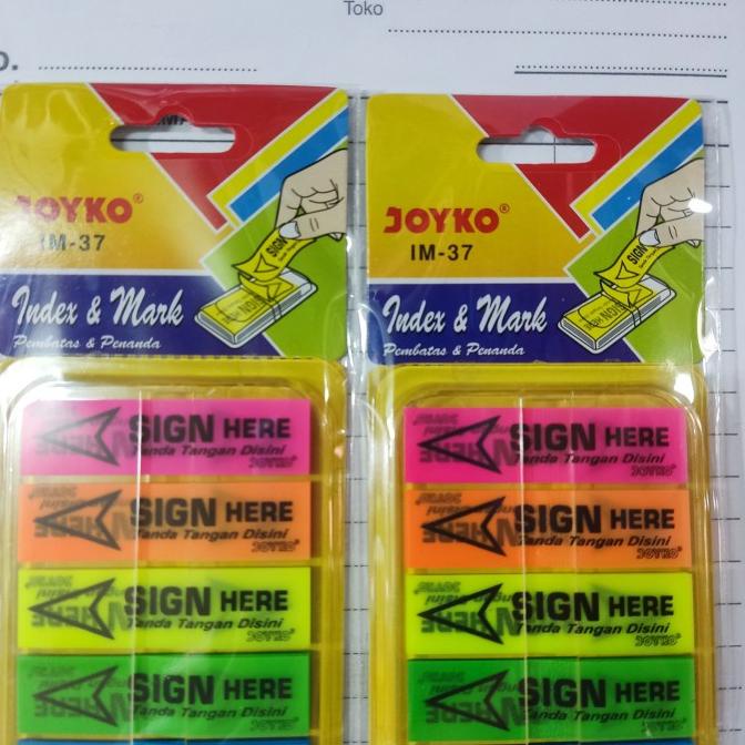 

siap kirim] Sign Here 5 warna Joyko im 37