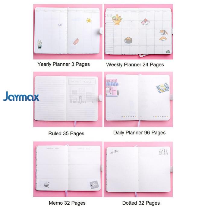 

Magnetic Notebook Diary / Jurnal Agenda Buku Tulis / Planner