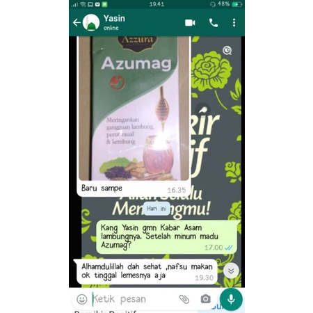 

Madu Azzura Madu Azumag Madu Maag dan Gerd 100% 280gr