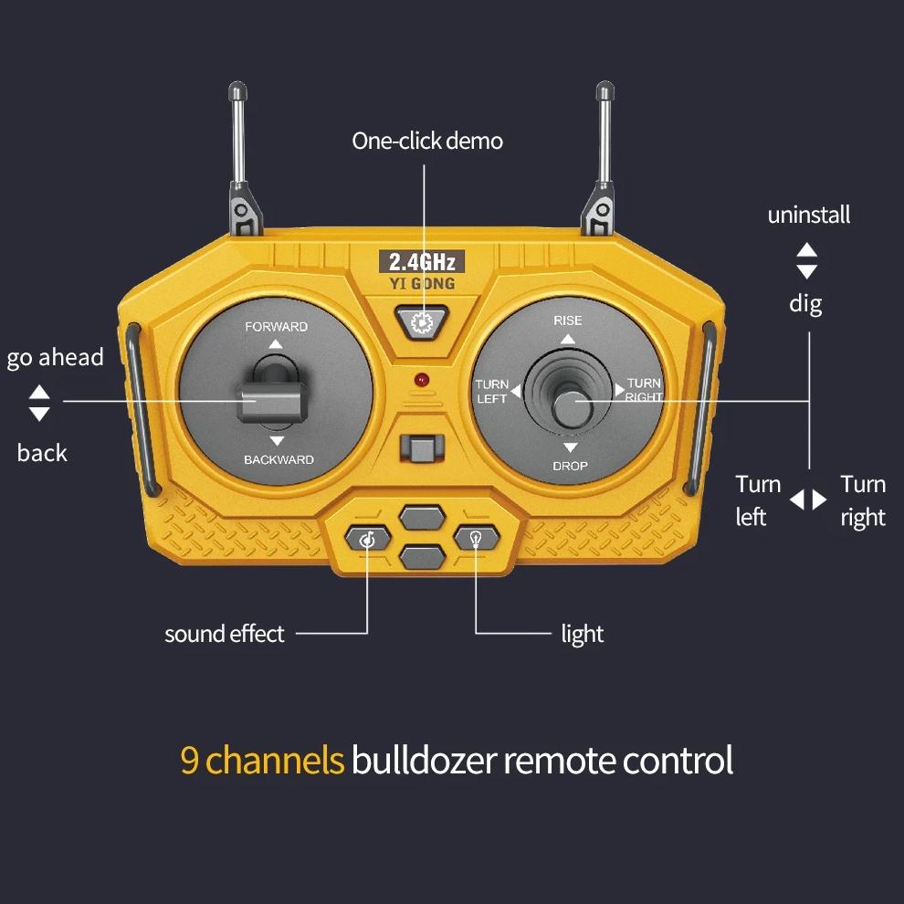 [Ckk] Mainan Anak Sawah Murah Rc Drift Bruder Miniatur Excavator Yigong Car  Kereta Mobil Remote Con