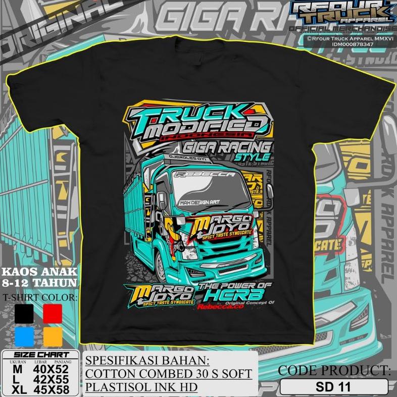 [Tkm] Baju Truck  Anak Margo Joyo Kaos Anak Gambar Truck Oleng Margo Joyo Terbaru
