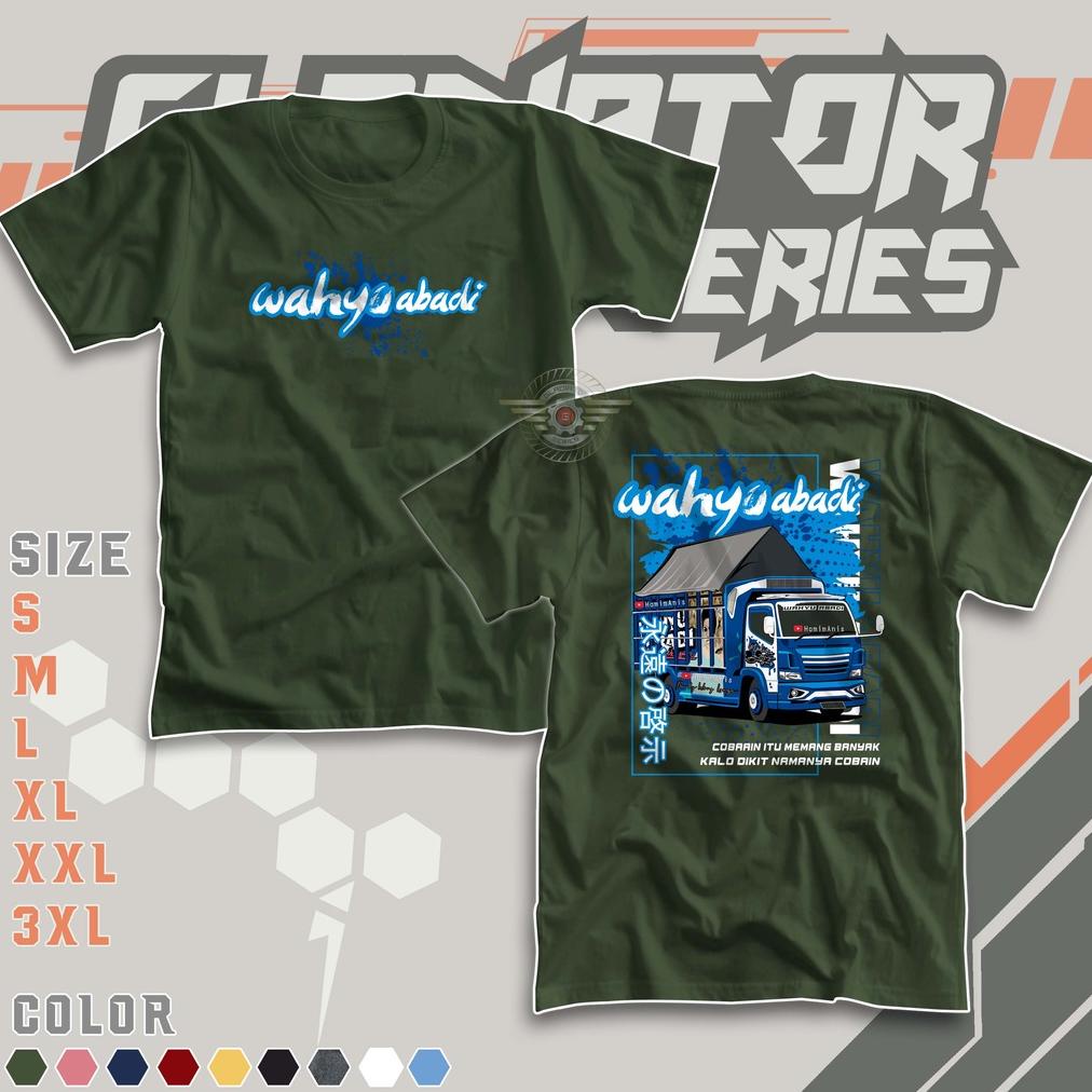 [Tkm] Kaos Truk Wahyu Abadi | Baju Truck Oleng Rebecca Series | Driver Muda Indonesia Canter Mania C