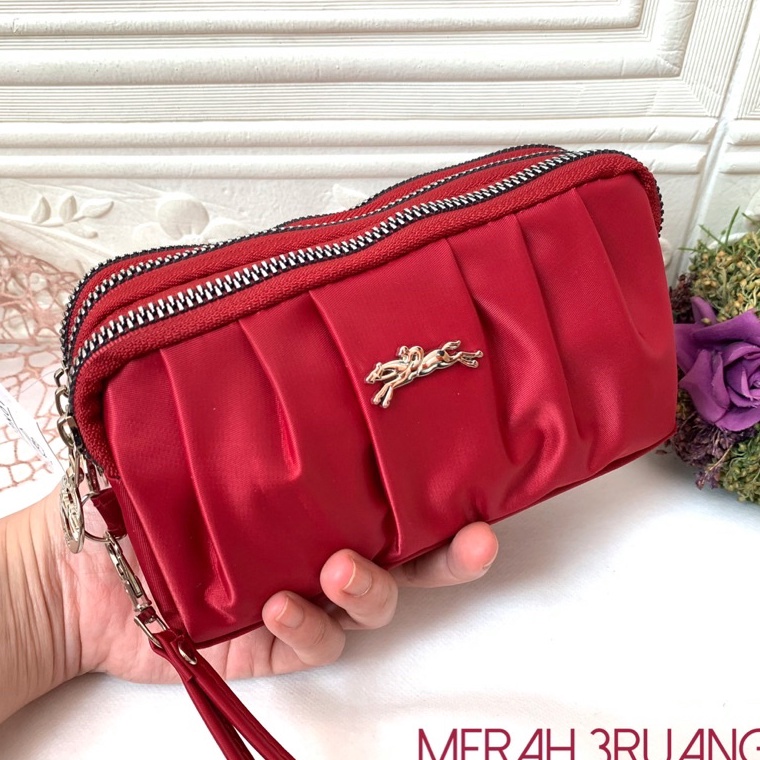 Terlaris.. DOMPET IMPORT WANITA 3RUANG #L170 DOMPET BATAM JAMJO