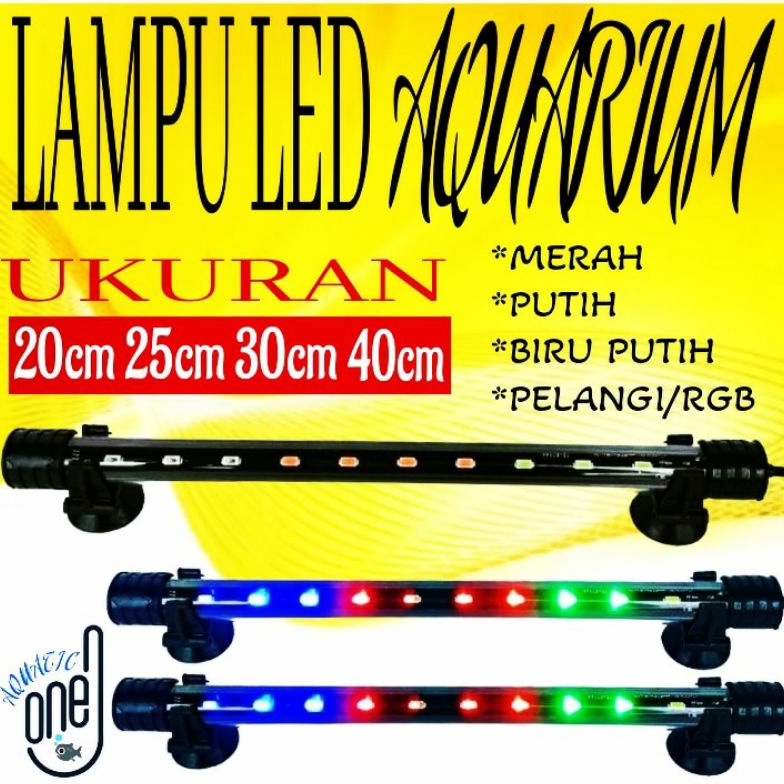 [CODEBARANG147EUW] LAMPU AQUARIUM ALL MERK  led celup aquarium ukuran 20 25 30 40 50 60 cm 20cm 25cm