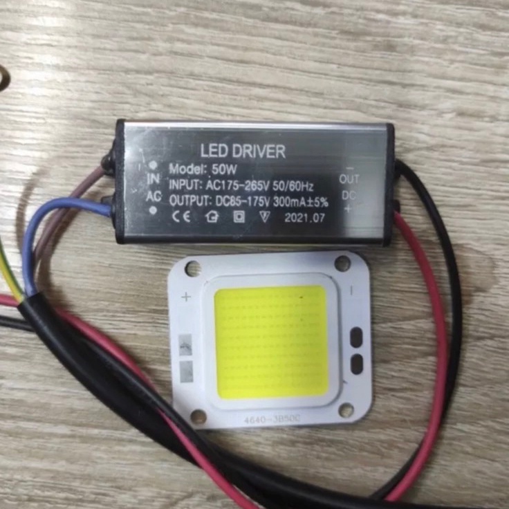 ➔ Trafo led pju cobra 50w 50 watt + mata led 50watt / driver led 50w chip 50 w ✶ ❋