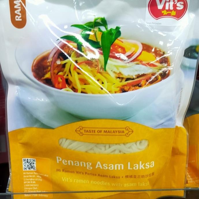 

=+=+=+] Vits Ramen Penang Asam Laksa 220grx2pcs kari mie mi