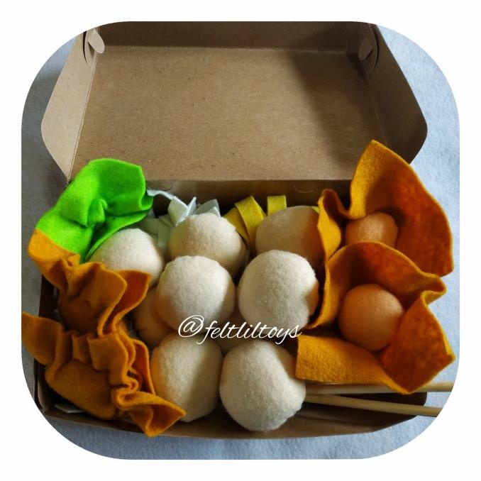 mainan flanel mie ayam bakso