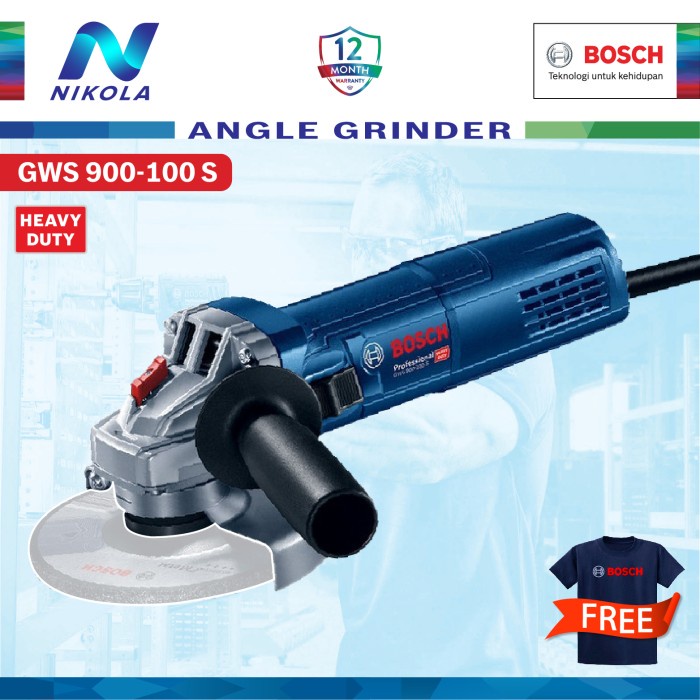 Gws 900-100S Bosch Grinder Gerinda 4" Variable Speed Gws900 100S