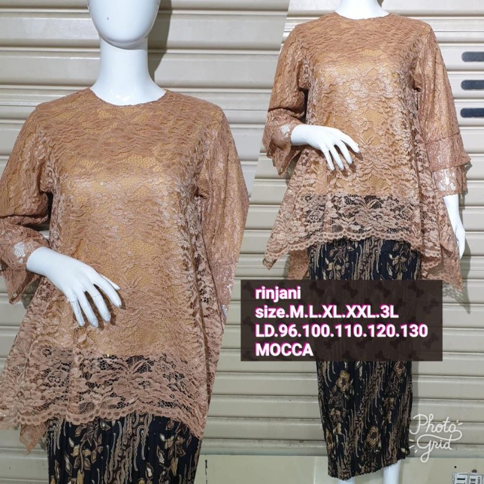 Rinjani brokat jumbo big size//kebaya brokat jumbo/kebaya pesta