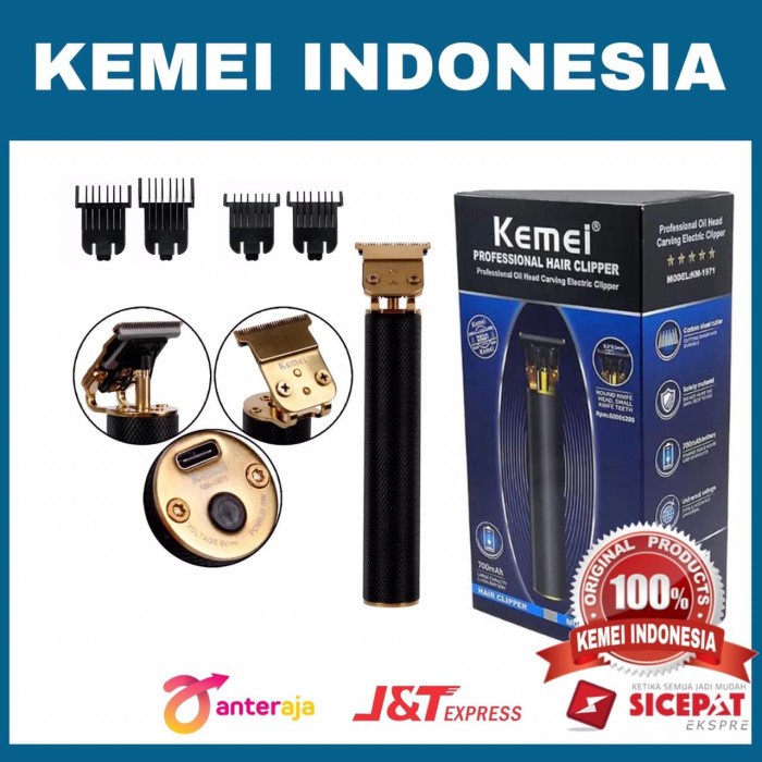 KEMEI KM-1971 PROFESIONAL TRIMMER MESIN CUKUR RAMBUT KEMEI KM 1971