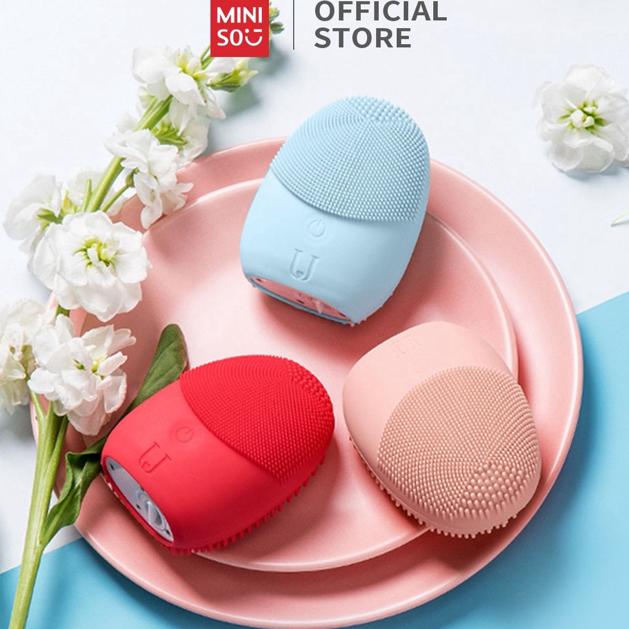✨Grosir✨ MINISO Official Silikon Pembersih Wajah Sikat Wajah Portabel Untuk Pembersihan NV0001 burua