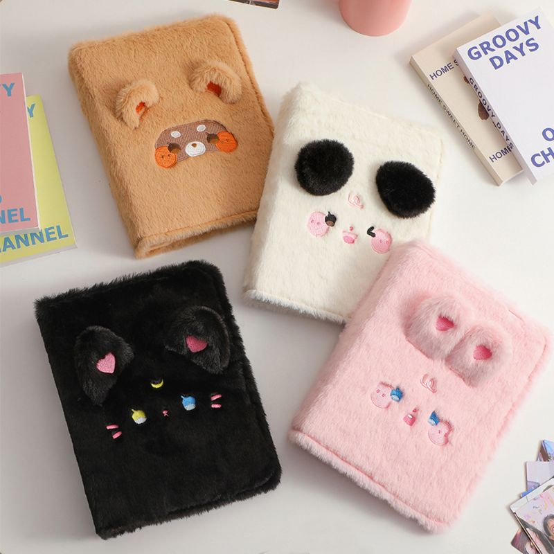 [ READ DESC ] A5 Fluffy Animal Photocard Album Binder