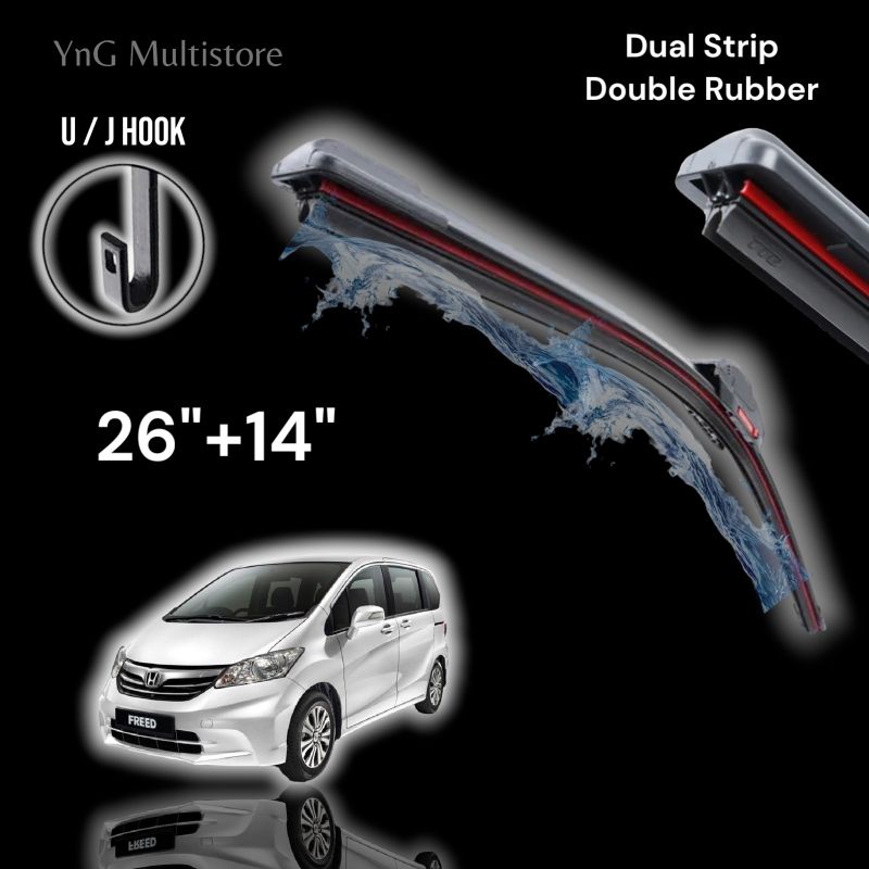 Wiper Honda Freed 2009-up Dual Strip