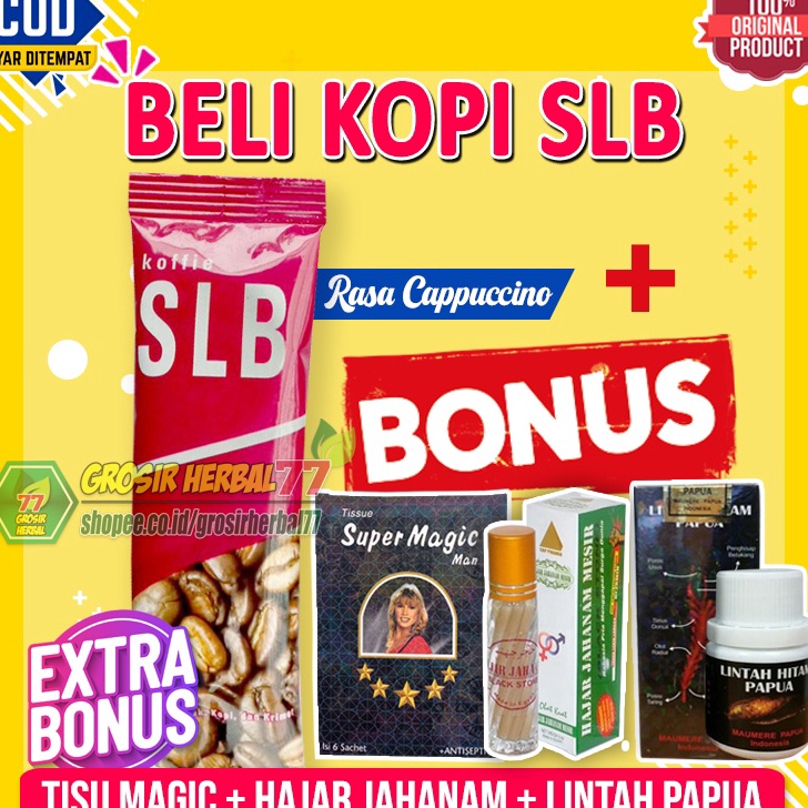 

Bisa COD [SACHET] PROMO Kopi SLB Ecer Stamina Pria Sehat Lahir Batin - Koffie SLB Box MURAH !!!