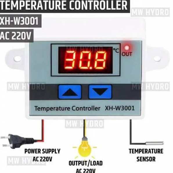 STAR BRANDS TERMOSTAT DIGITAL AC 220V / TERMOSTAT TEMPERATURE SUHU / TERMOSTAT ALAT MESIN TETES TELU