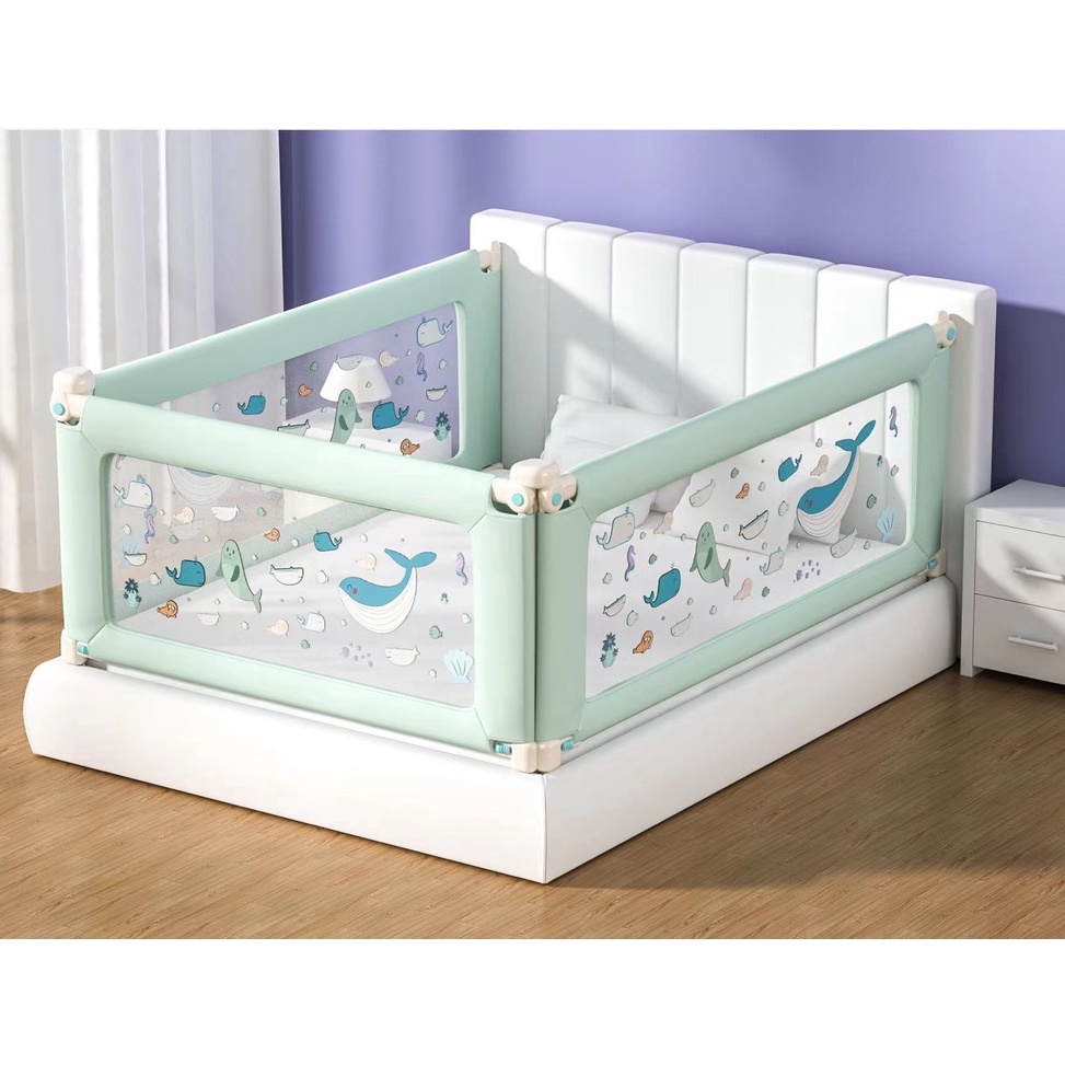 11.11 sale Pagar Bayi Anak Pengaman Pembatas Kasur Tempat Tidur Ranjang Bayi Safety Fence Baby Bed Guard Rail
