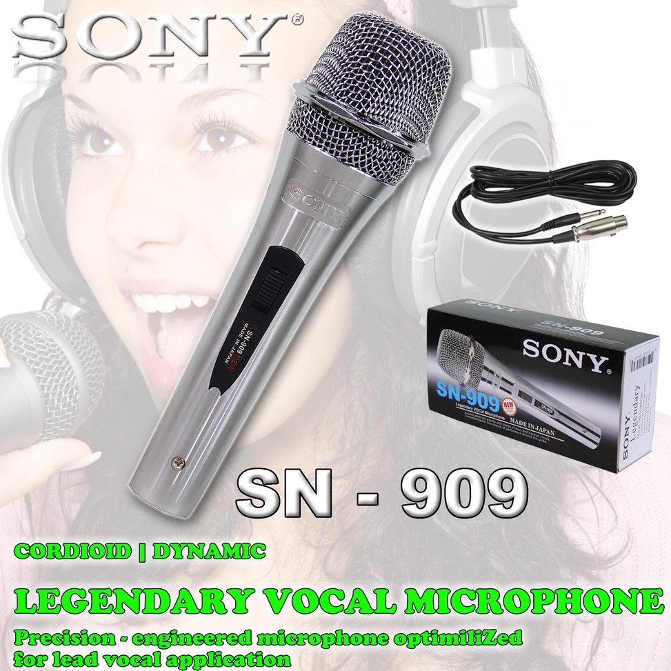 MURAH BANGET Mic Kabel SN 909 SONY / Microphone Cable SONY SN-909 / Mic SN - 909 / Mic Kabel SN909 S