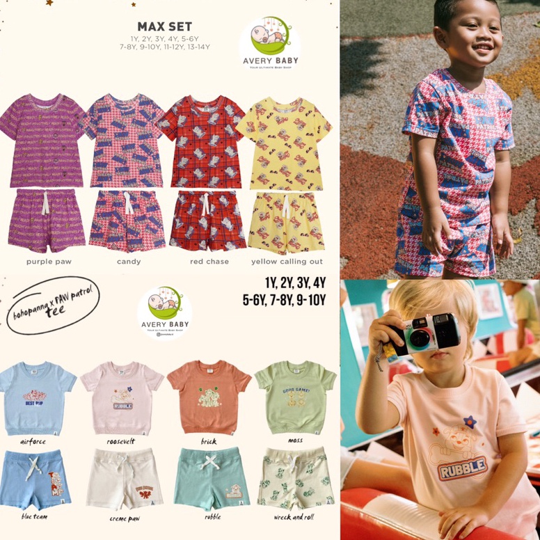 Siap Kirim.. BOHOPANNA MAX SET / PAW PATROL SET / PAW PATROL TEE / PAW PATROL PANTS/ PAW PATROL SET 