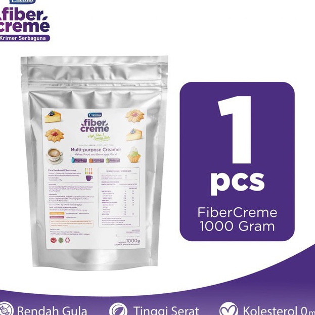 

➱➴≛❉ Fiber Creme Ellenka 100 gr high fiber & creamy taste sachet promo Ready