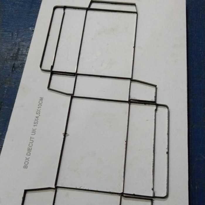 Terlaris Pisau Box Diecut Ukuran 15X4, 5X10Cm