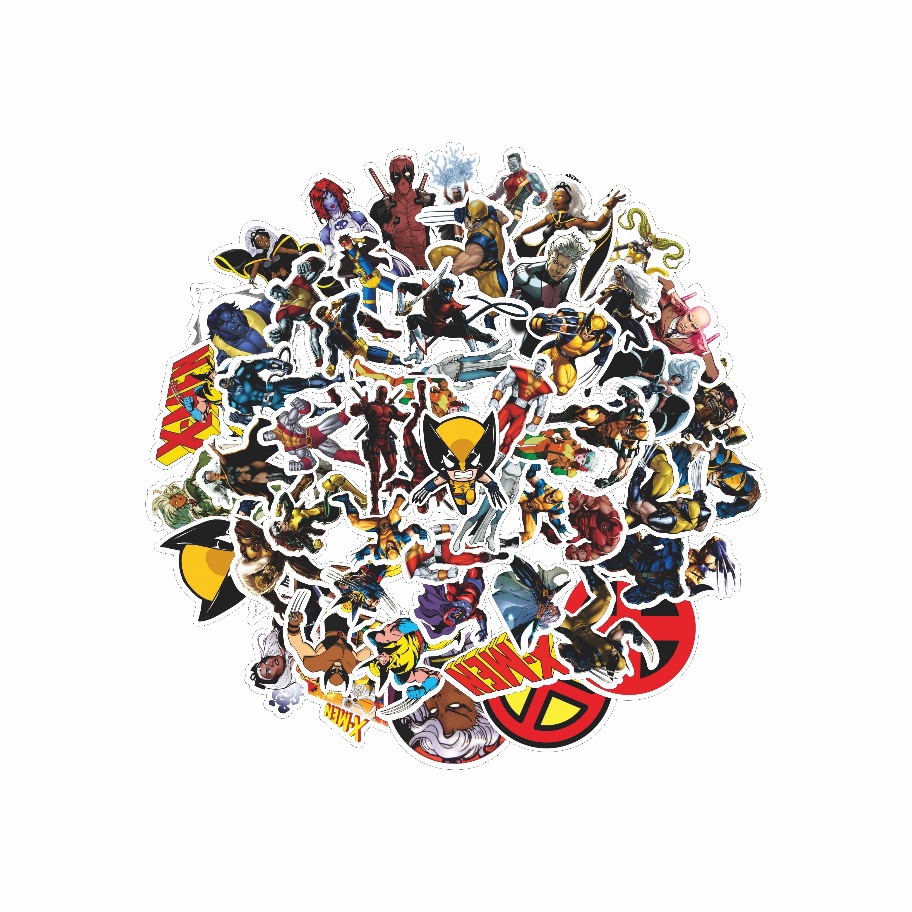 

HNMF0270 STOK SIAP 【COD 100 Pcs Stiker Motif Kartun X-man Animated Series Anti Air Untuk Dekorasi Notebook Sepeda Skateboard Handphone DIY
