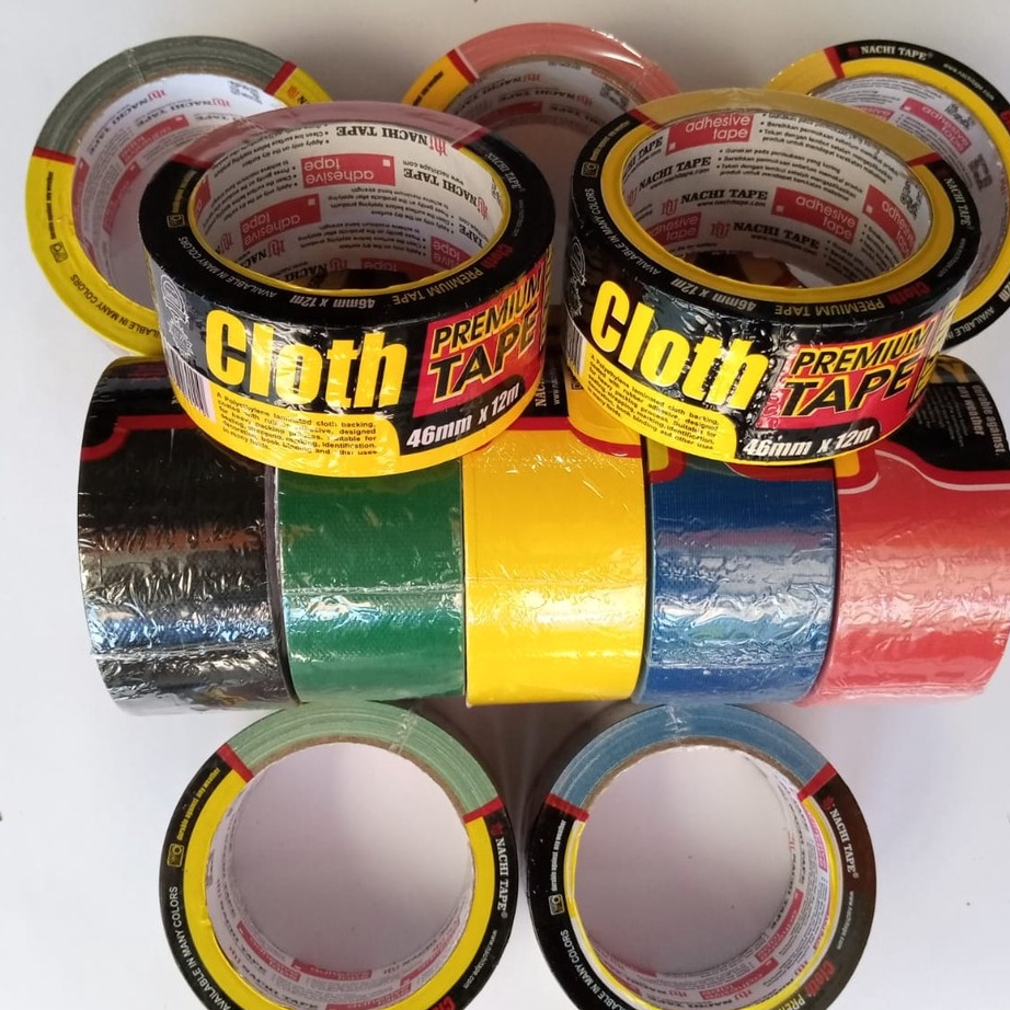 

PKTR1141 11.11 Lakban Kain Hitam / Isolasi Tape NACHI 2 inch x 12 meter (46 mm x 12 Meter).