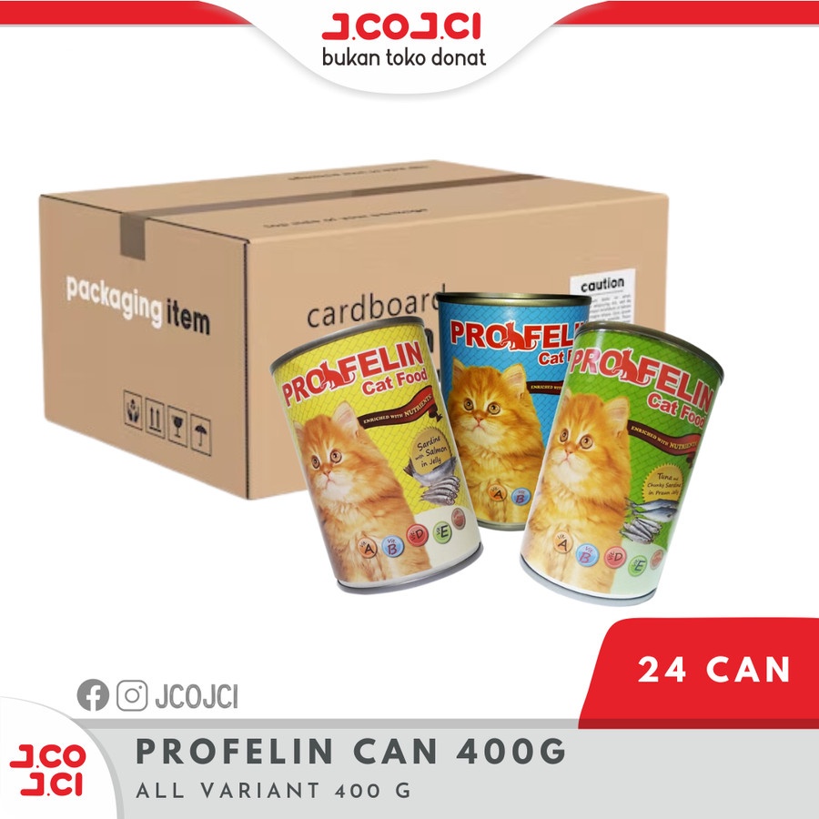Profelin Kaleng 400gr / Profelin Cat 1 Dus Box isi 24 - Makanan Kucing