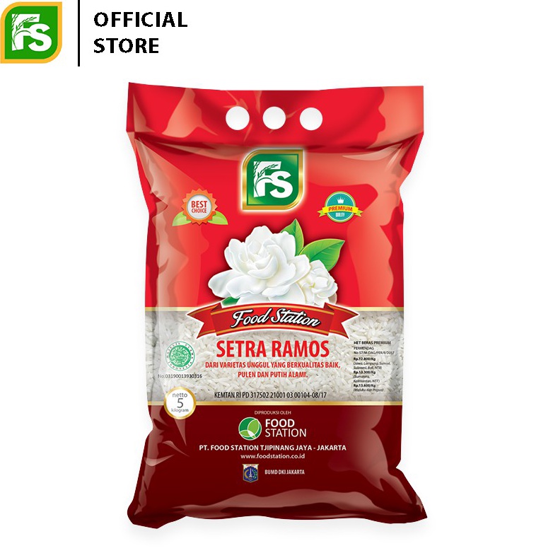 

BTMZ5126 XG34448 Food Station - Beras Melati Setra Ramos 5 Kg